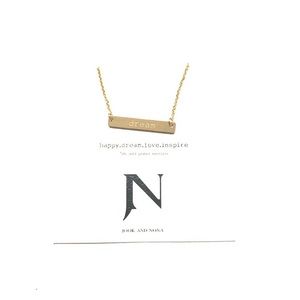 Jook and Nona 18k gold plated “Dream” necklace.
